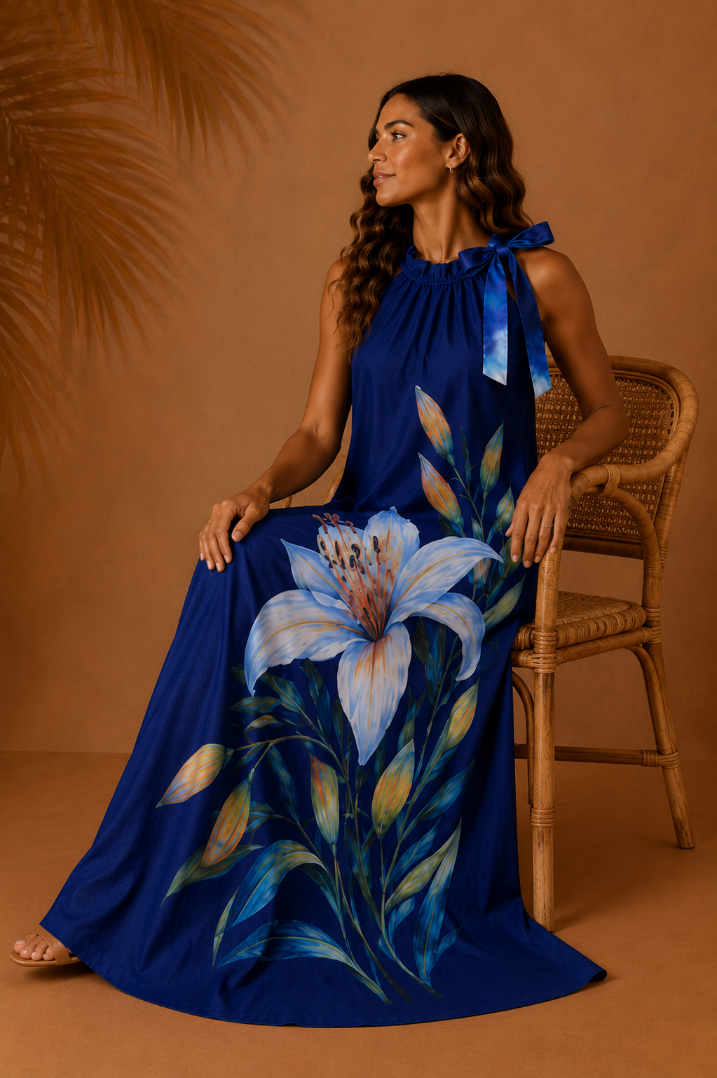Flor de azul