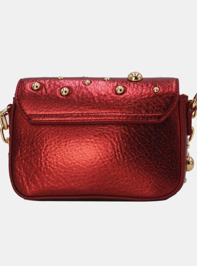 Bolsa metálica tachas