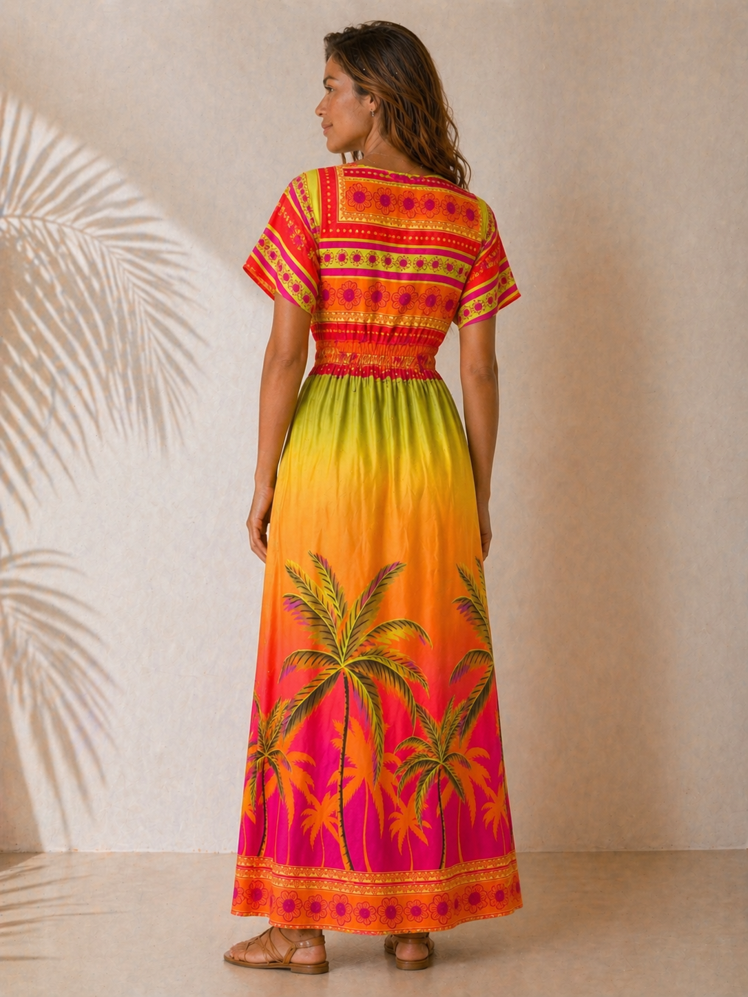 Sunset Palm Dress