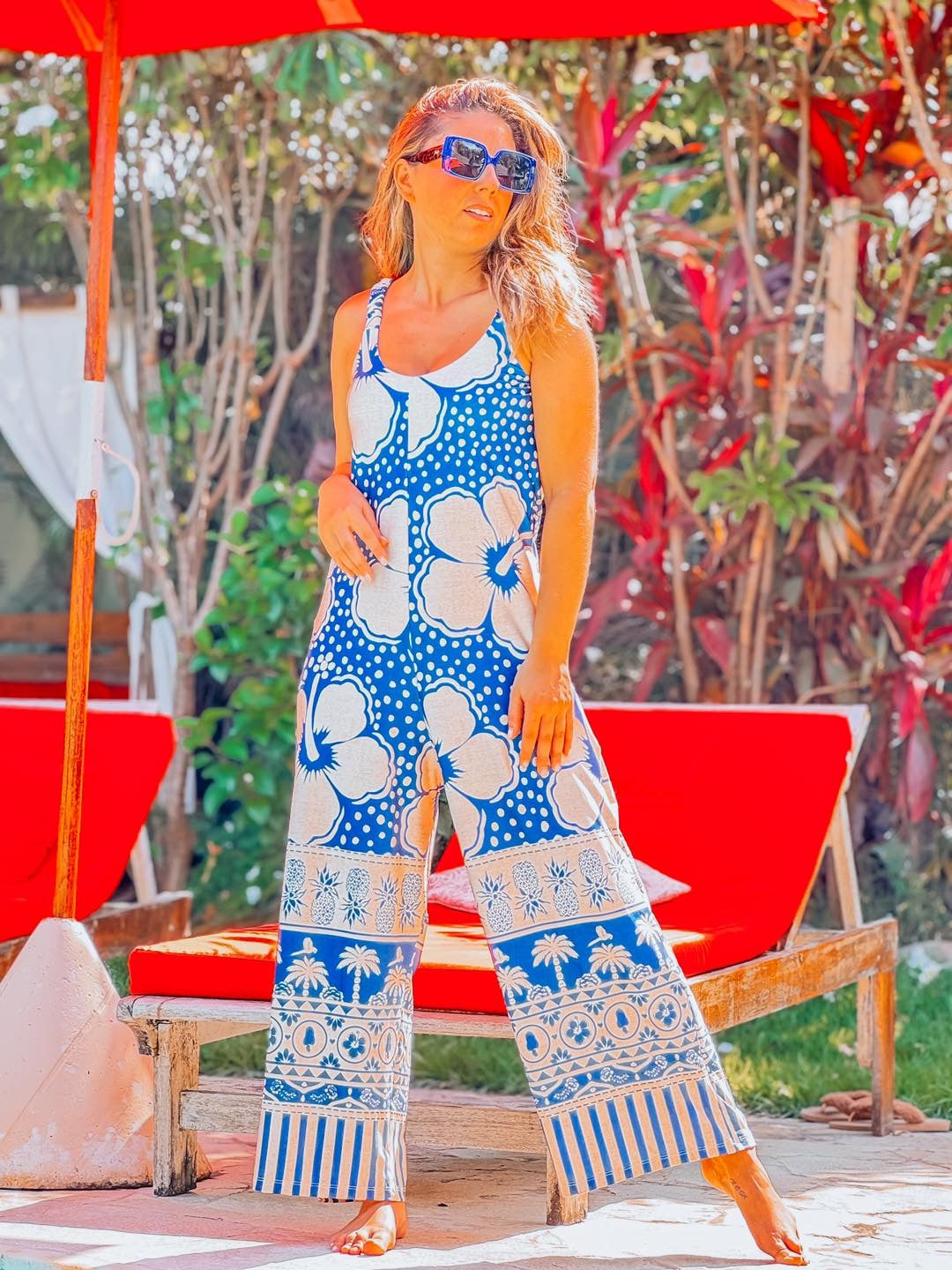 Jumpsuit flower