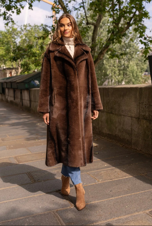 Long chocolat coat