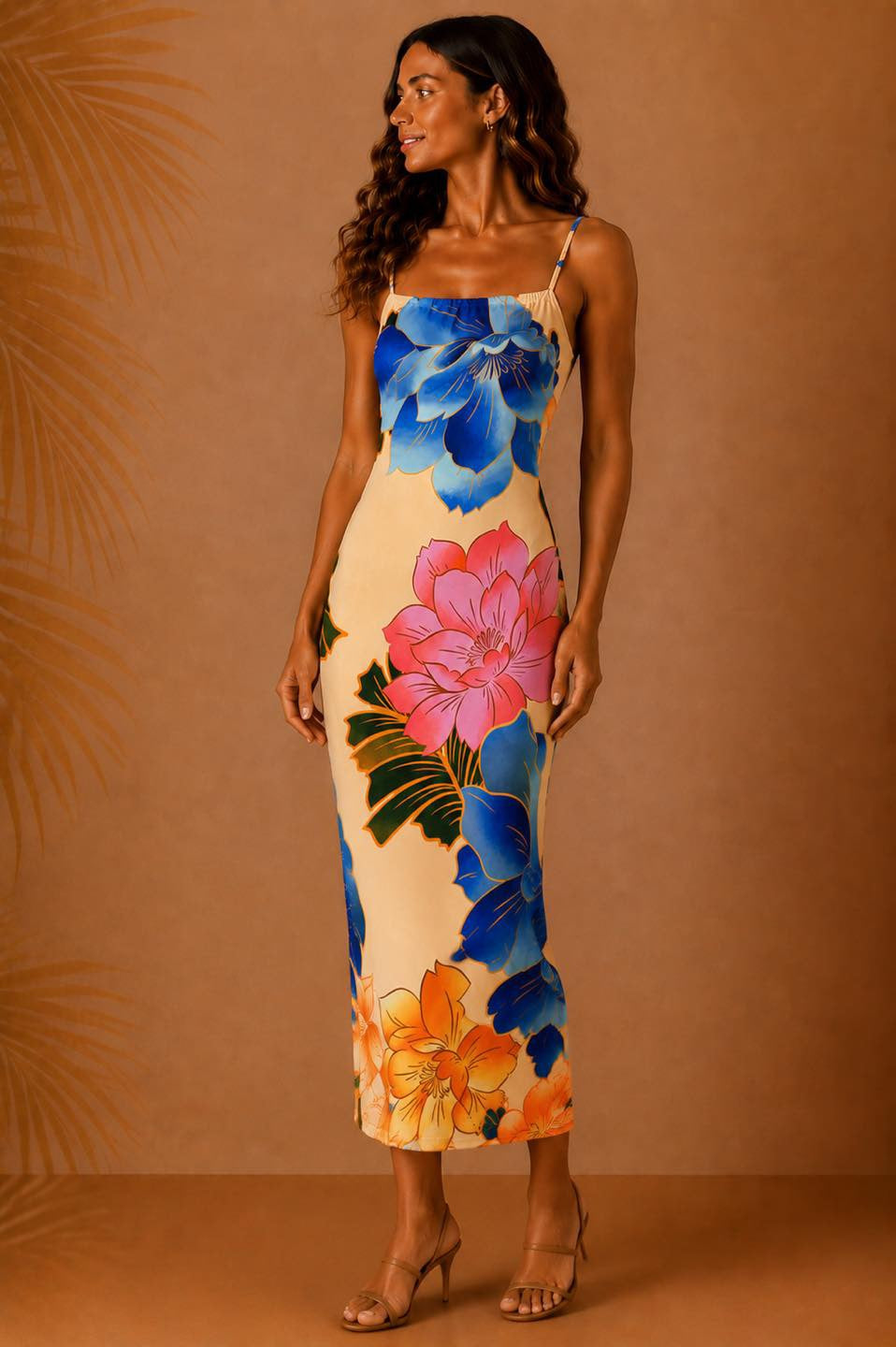 Midi flor de azul