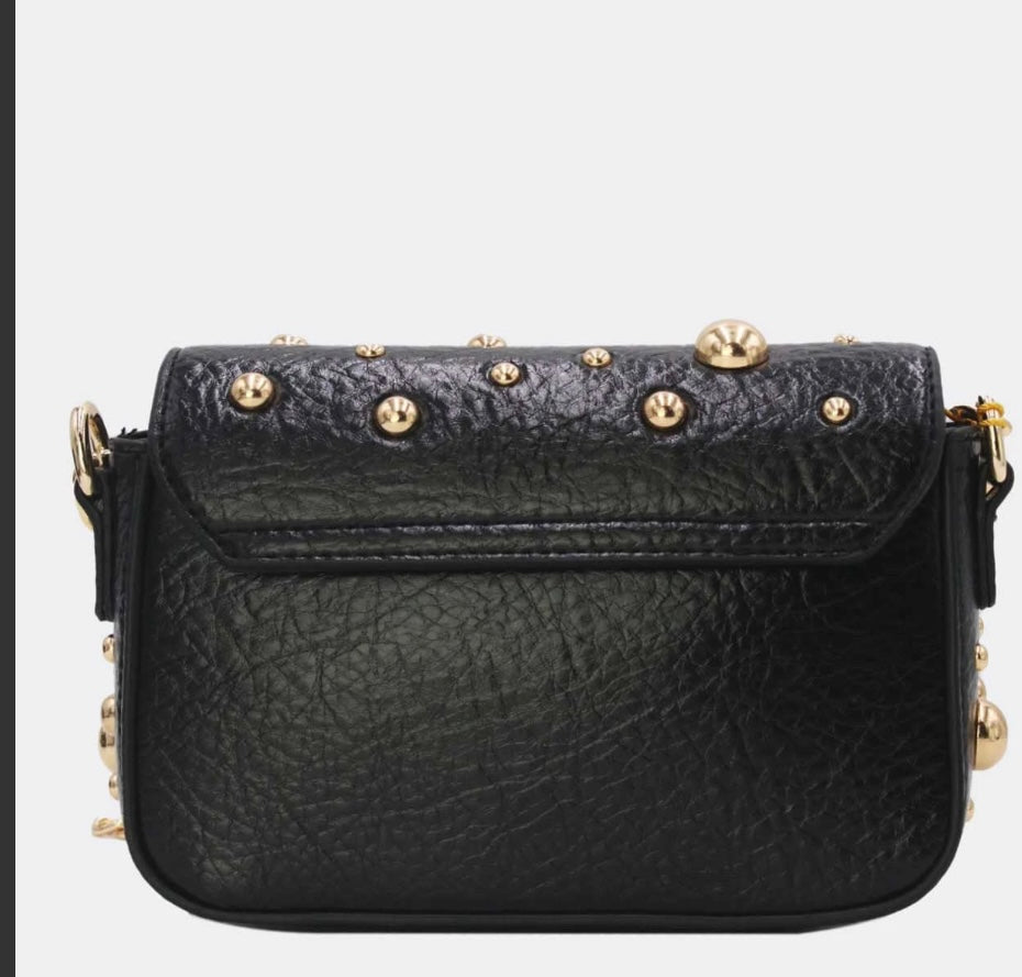 Bolsa metálica tachas