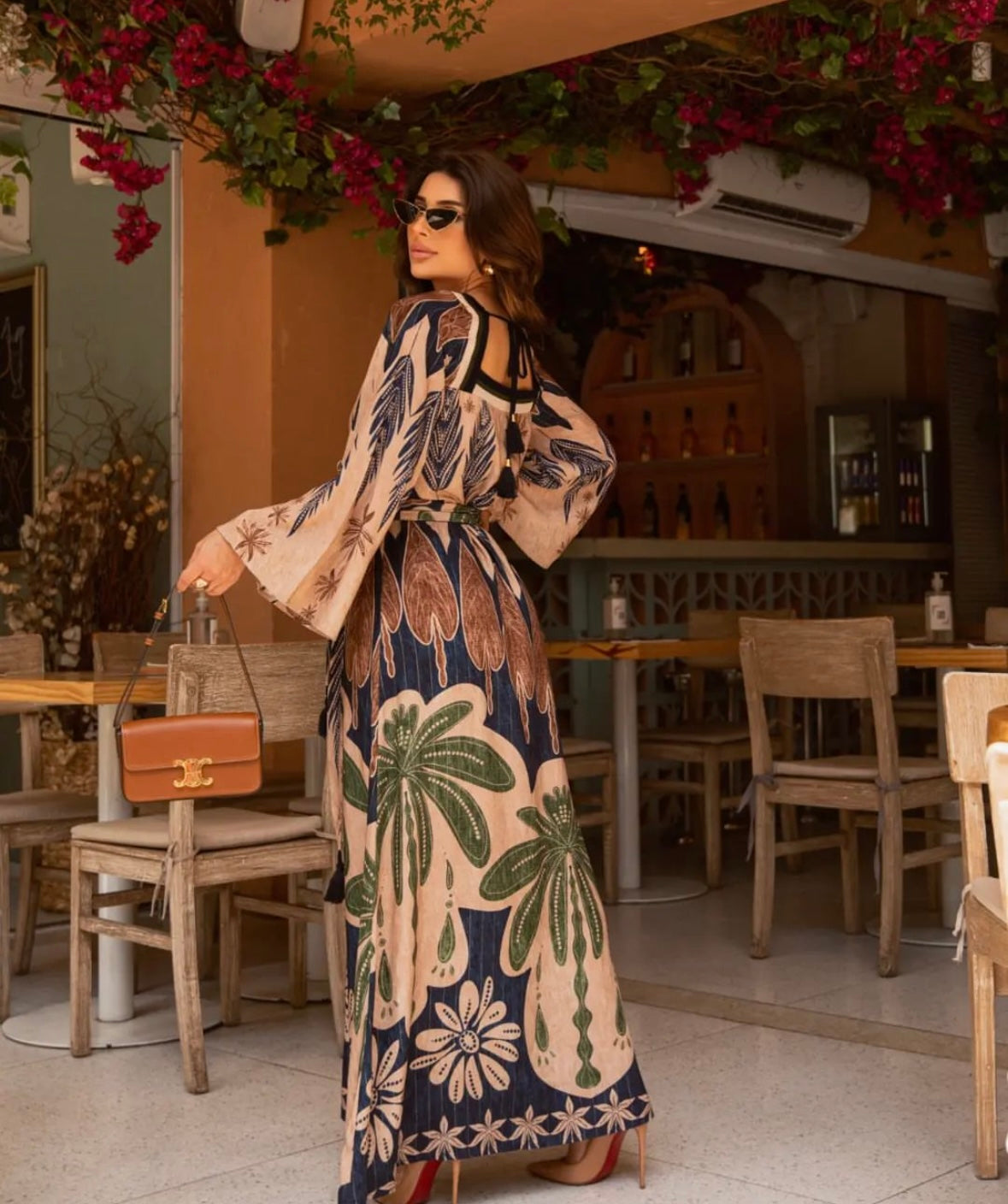 Winter palm tree dress