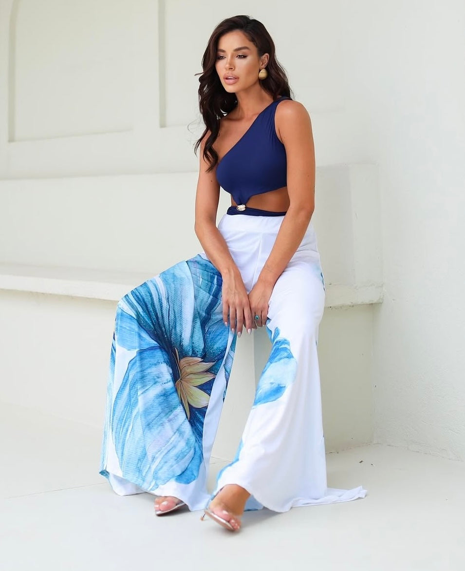 Pantalona blue flower