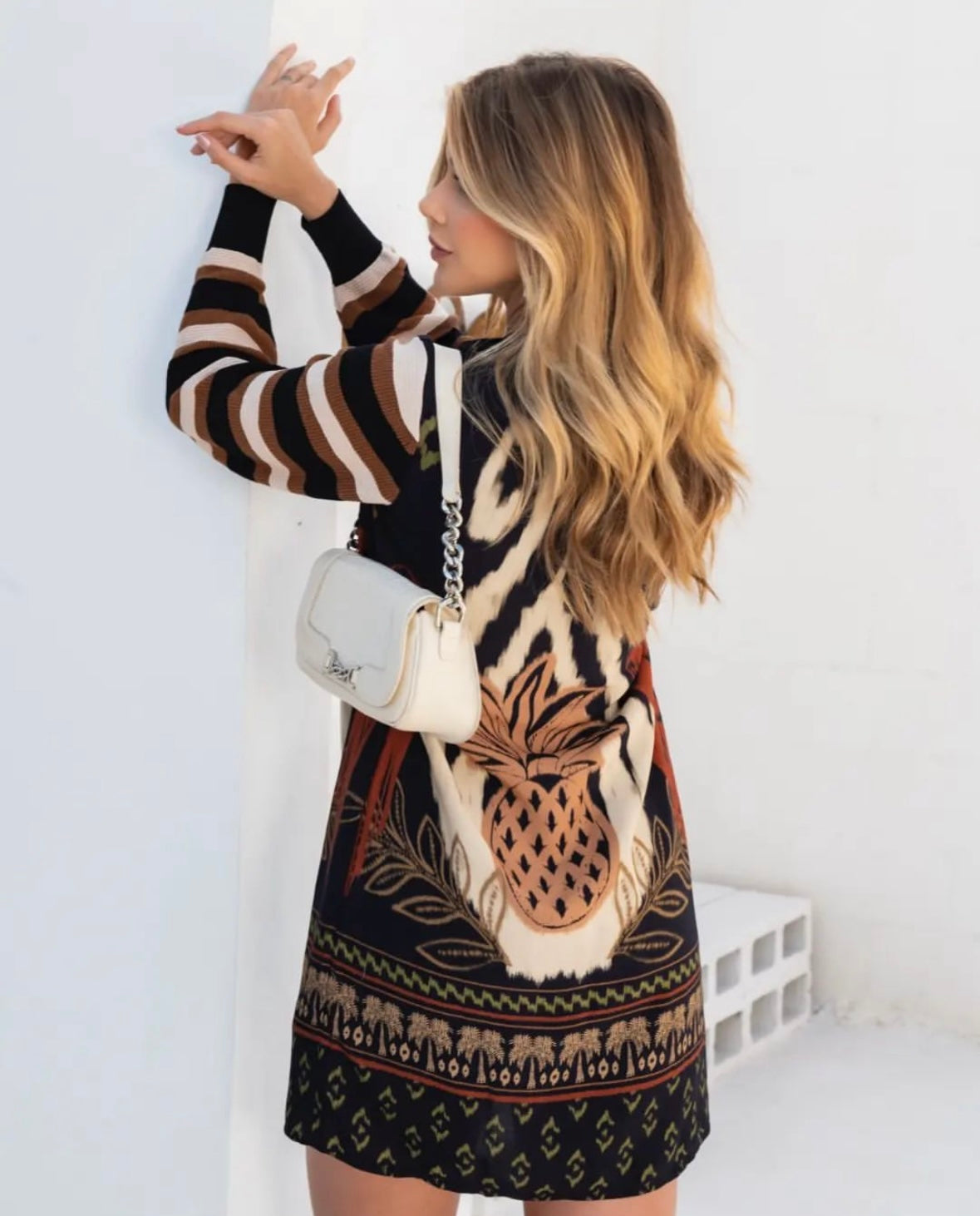 Pineapple sweatshirt dress