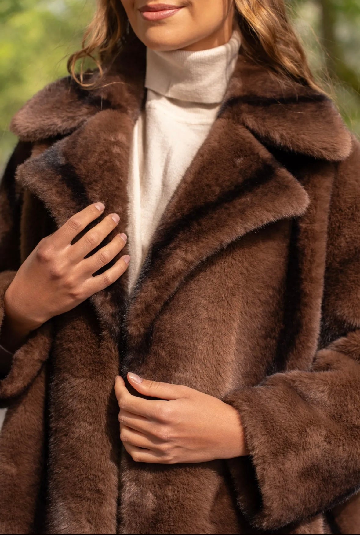 Long chocolat coat