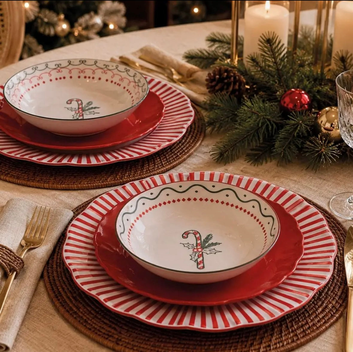 Serviço de Jantar Natal Encantado – 18 Peças