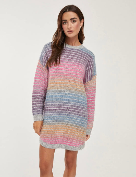 rainbow mesh Dress