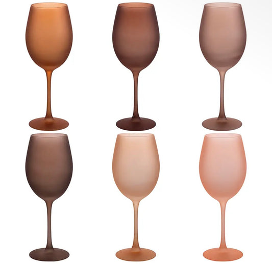 Conjunto de 6 cálices Frosted Happy Hour Chocolate