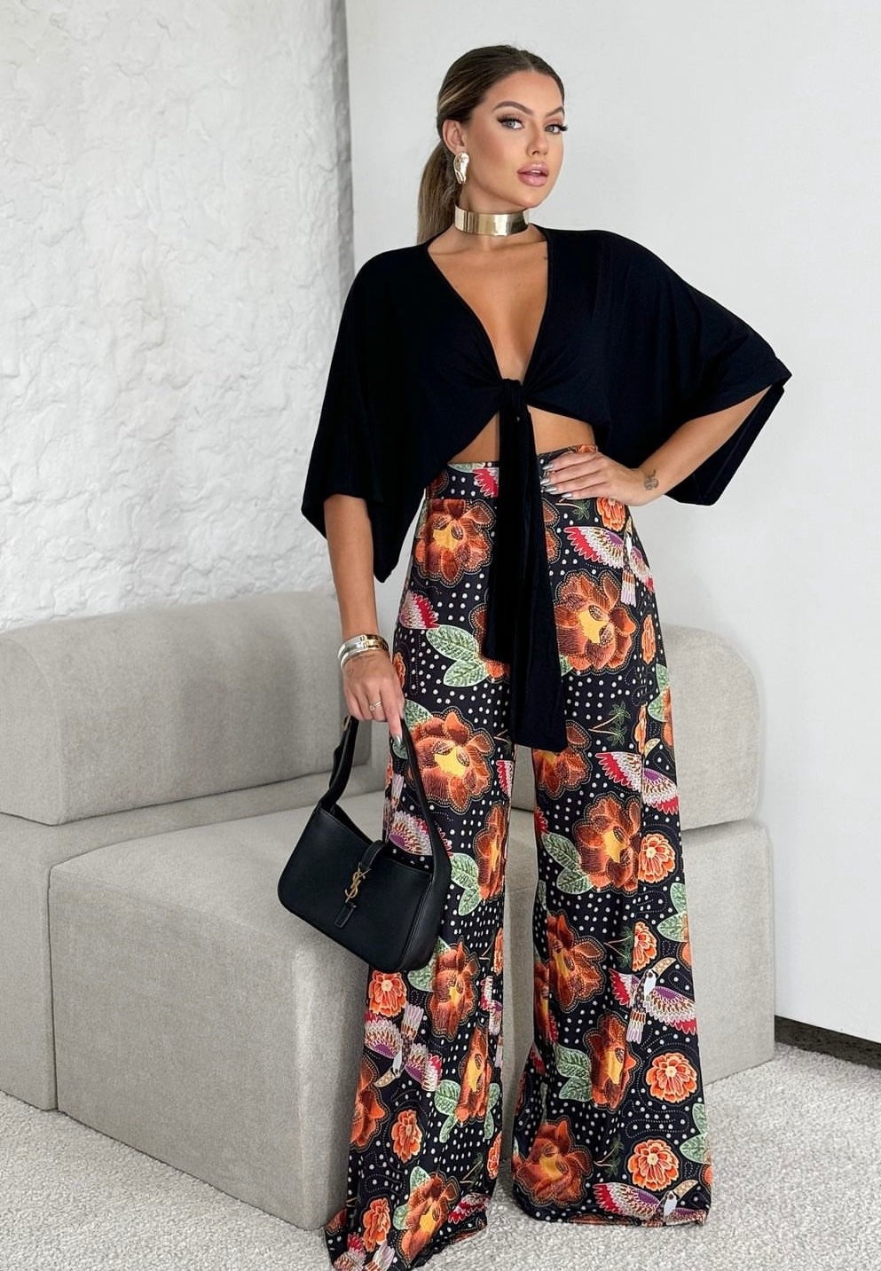 Pantalona malha felpa