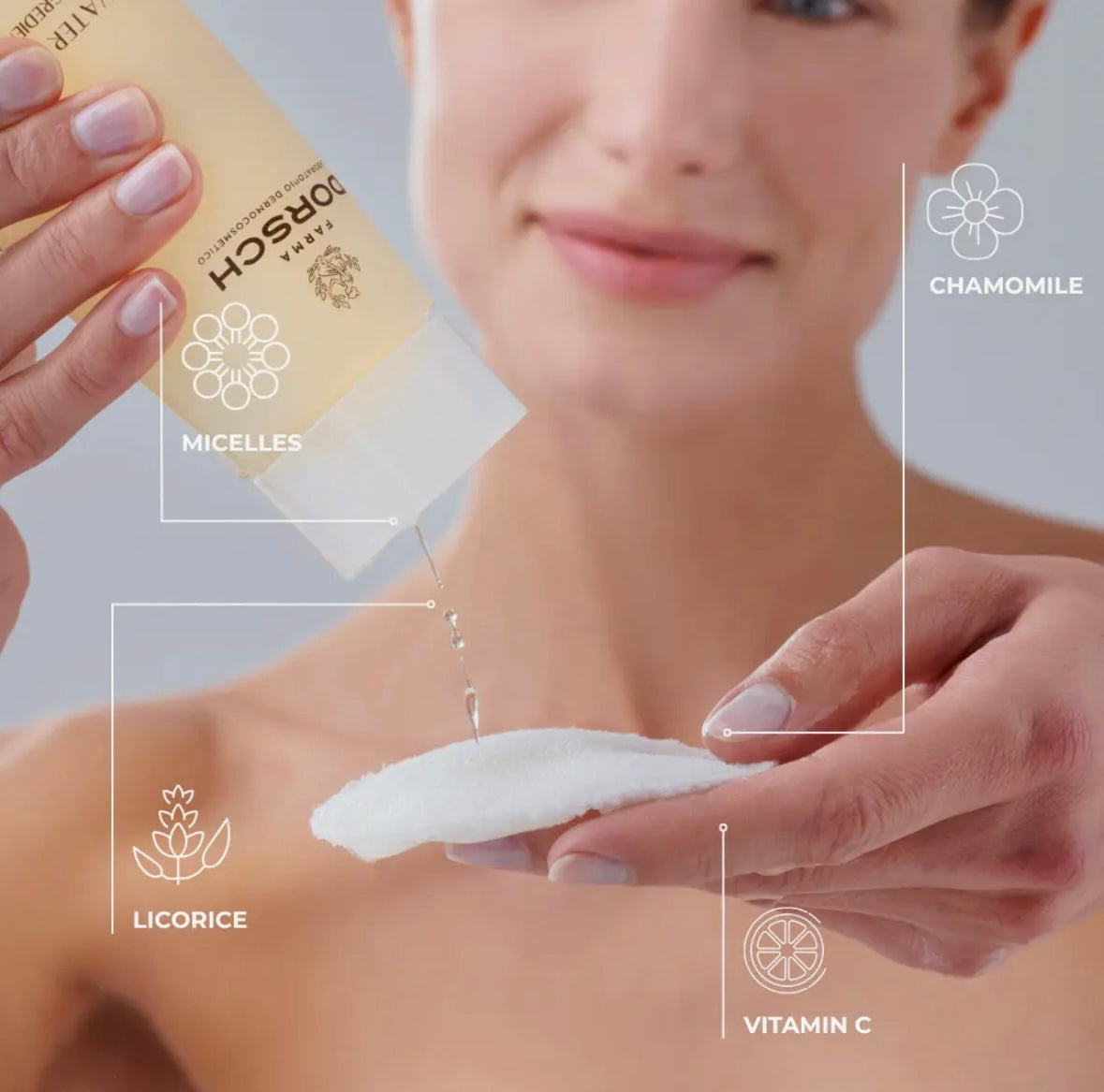 Água micelar vitamina c