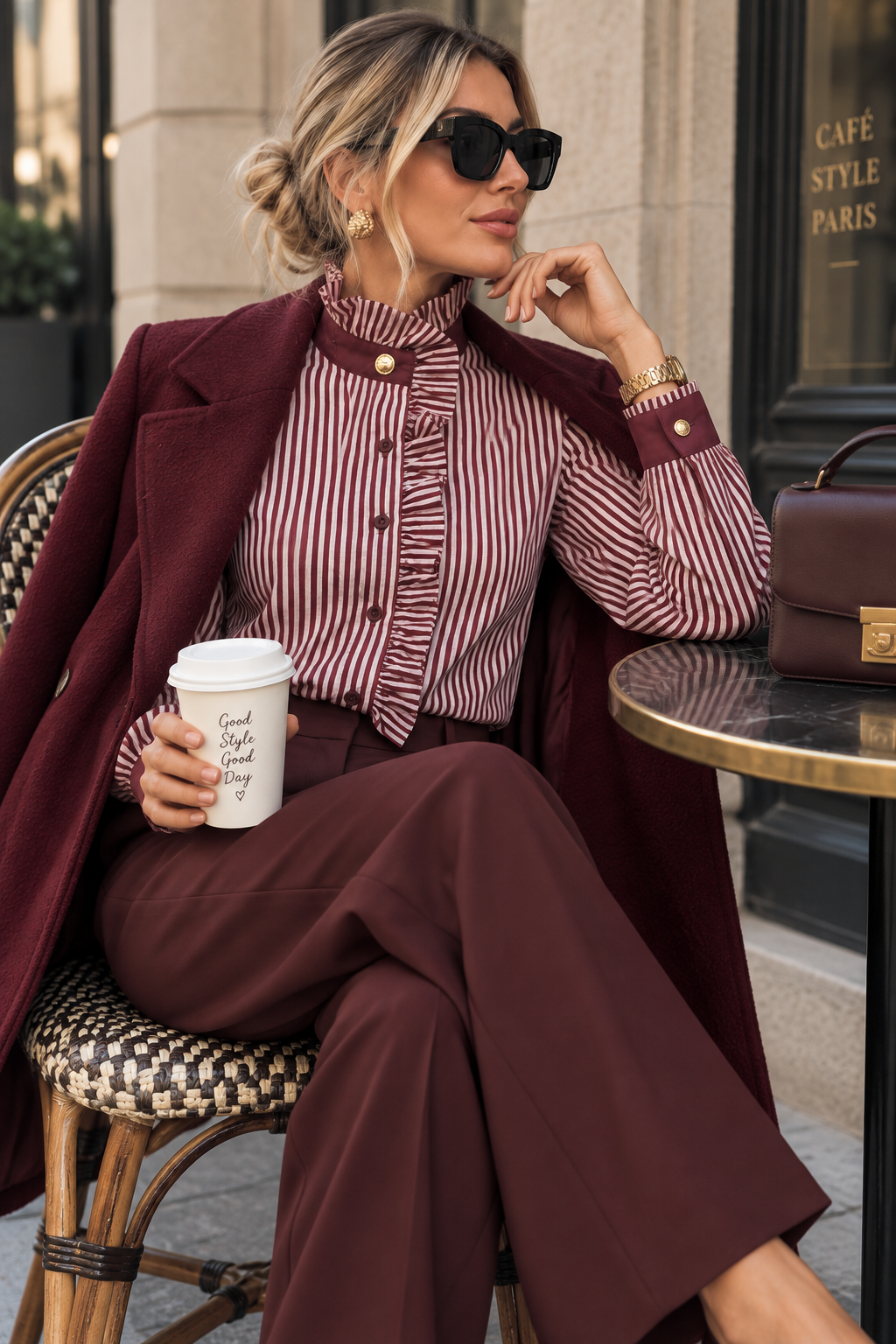 Camisa Bordeaux Paris