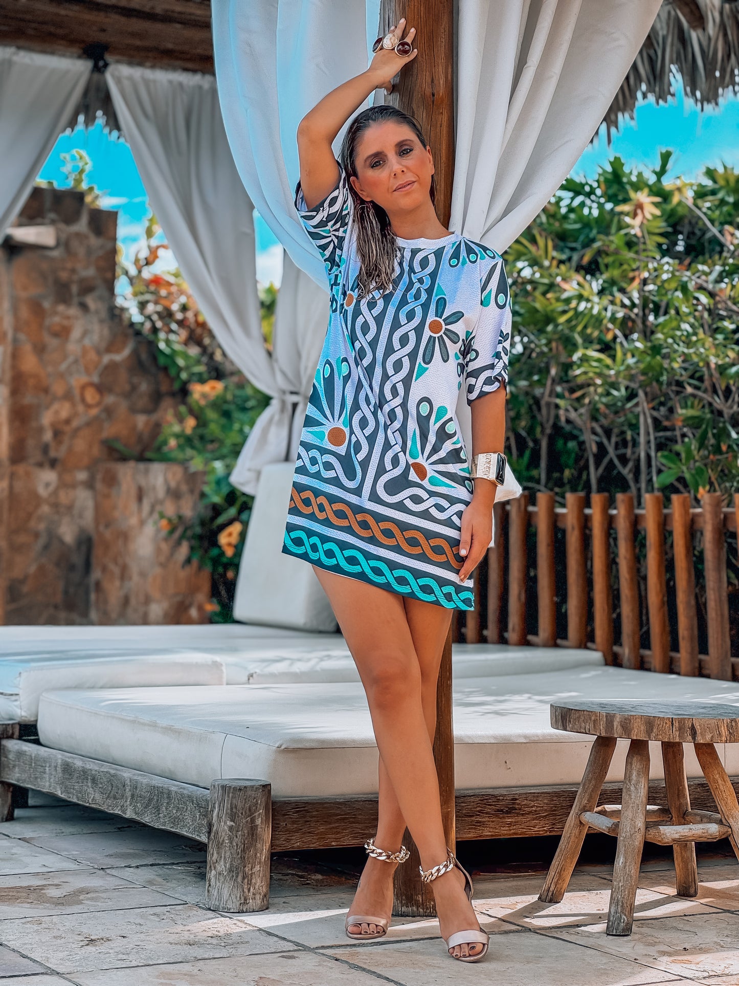 Dress Black flower