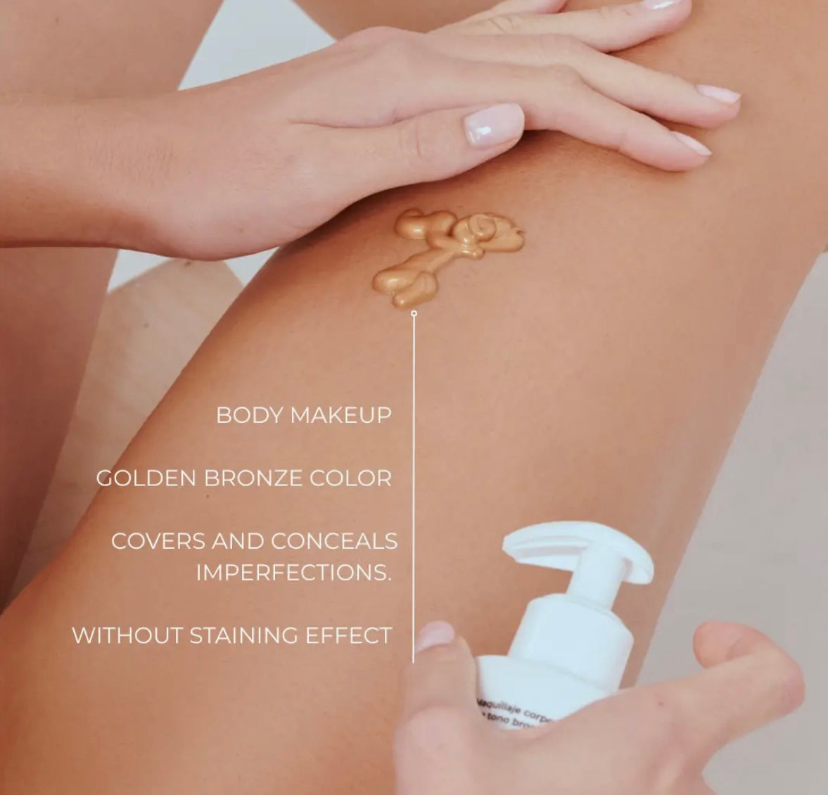 Maquilhagem bronzeadora corporal