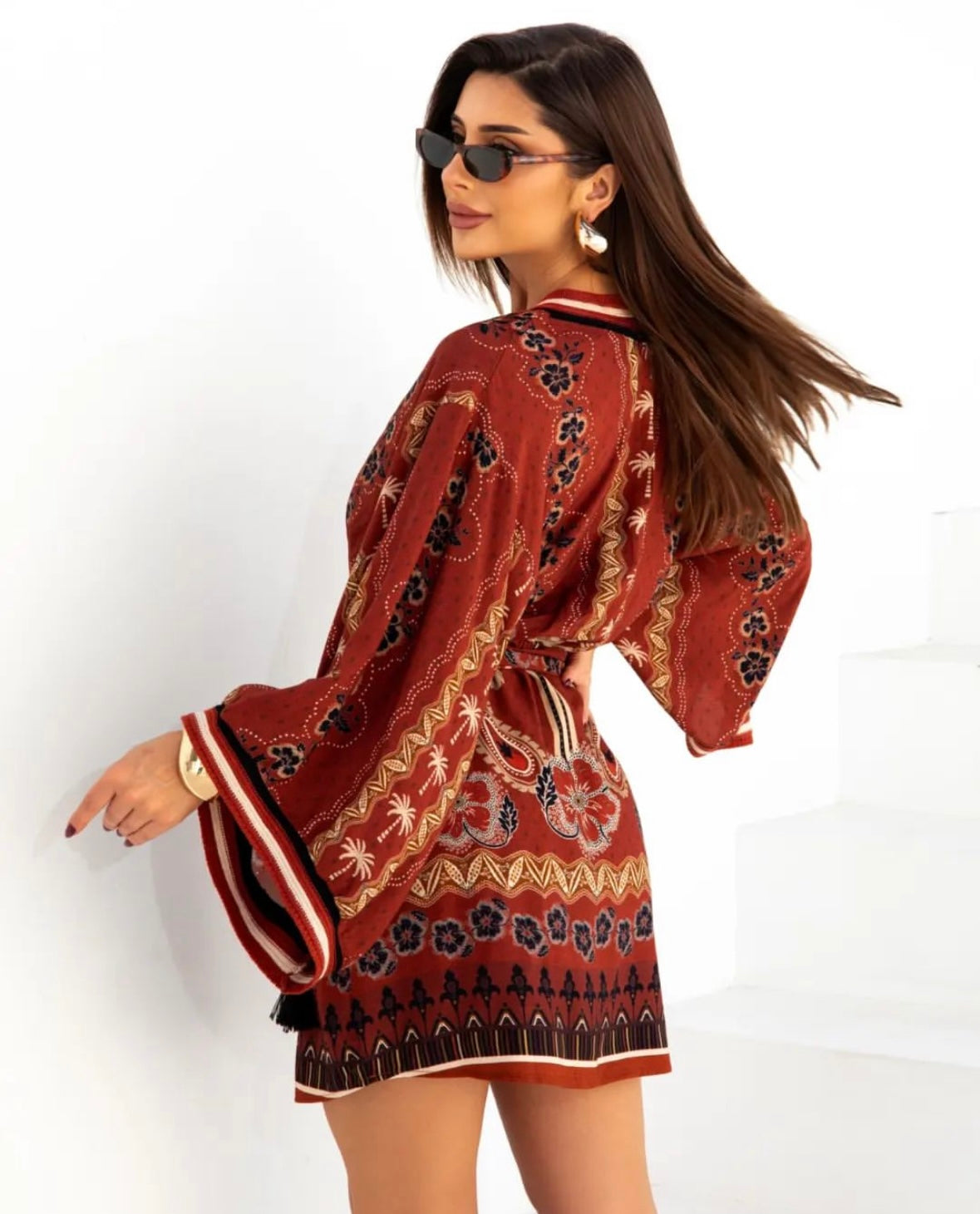 Short palm tree dress