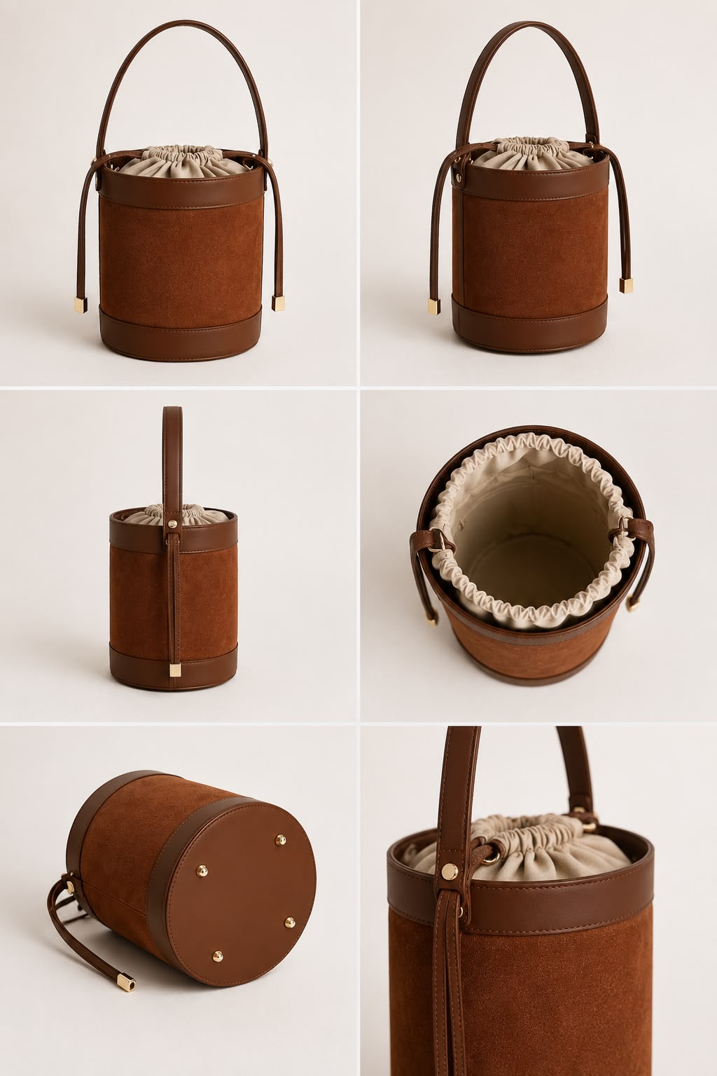 Mala Bucket Siena Castanha